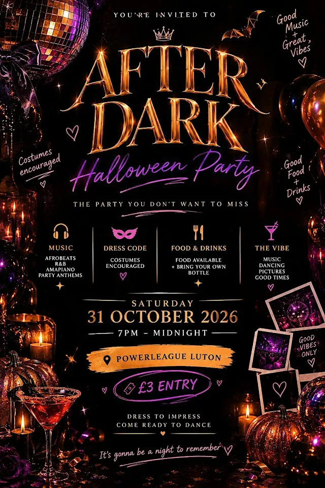 After dark Halloween party