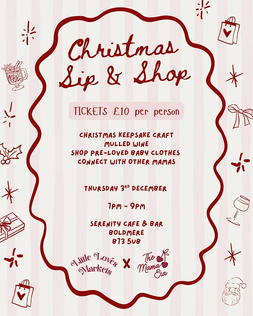 Christmas Sip & Shop - Little Loves Markets X The Mama Era