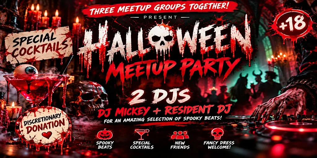 Halloween Meetup Party - 3 Meetups together! at r.i.o.t.