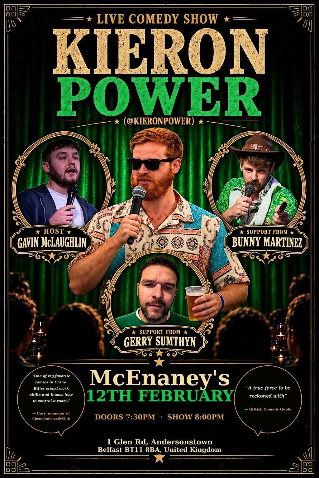 Kieron Power & Friends: A Night of Comedy in West Belfast