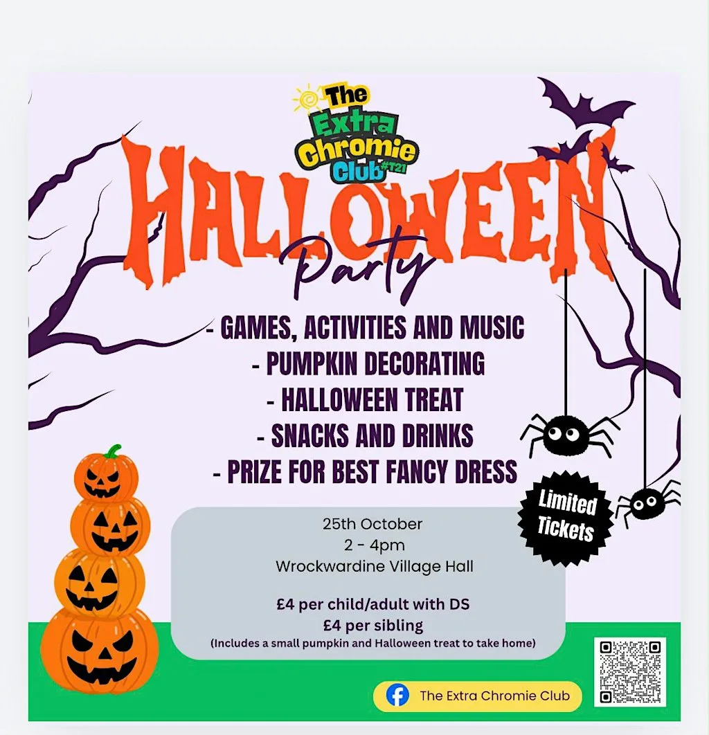 The Extra Chromie Club Halloween Party at Wrockwardine Village Hall
