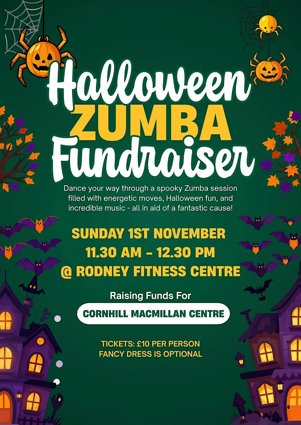 Halloween Zumba Fundraiser at Rodney Fitness Centre