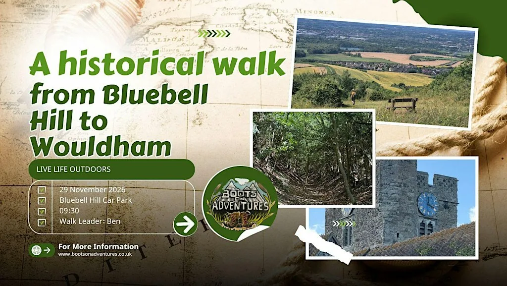 A historical walk from Bluebell Hill to Wouldham and back at Blue Bell Hill Picnic Site