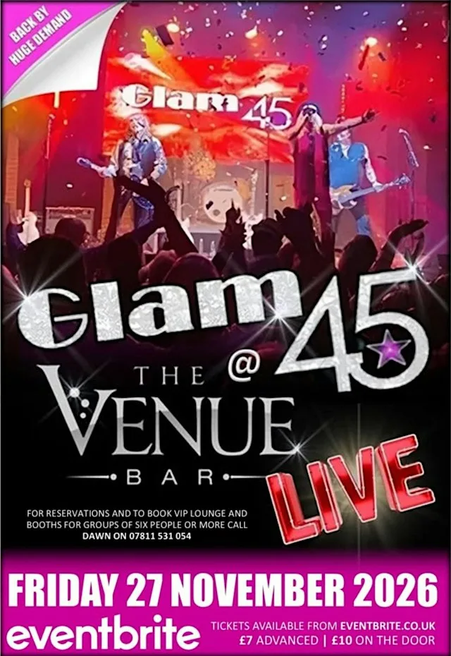 Glam 45 Live at The Venue Bar