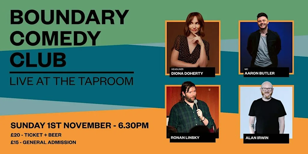Boundary Comedy Club - Sunday 1st November at Boundary Taproom