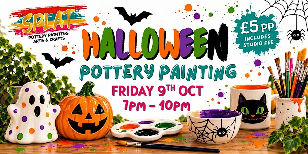 Halloween Pottery Painting