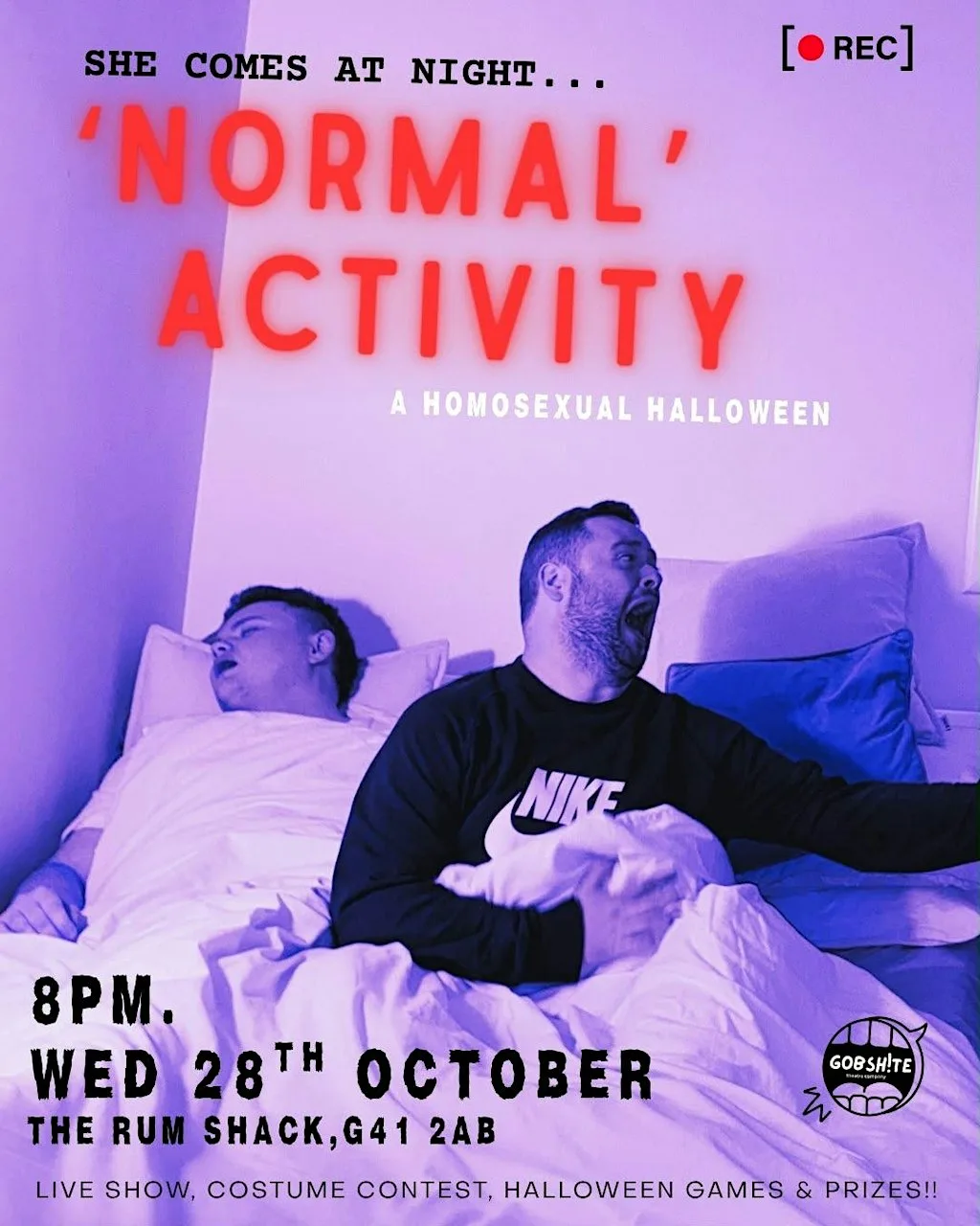 NORMAL ACTIVITY - A HOMOSEXUAL HALLOWEEN! at The Rum Shack