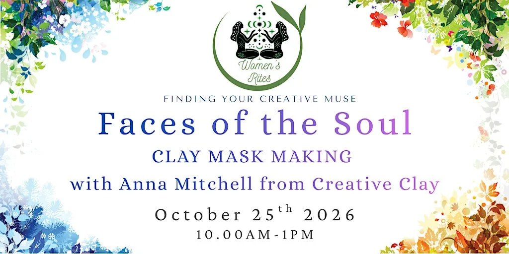 Faces of the Soul - Clay Mask Making with Creative Clay at little flower farm, Malvern