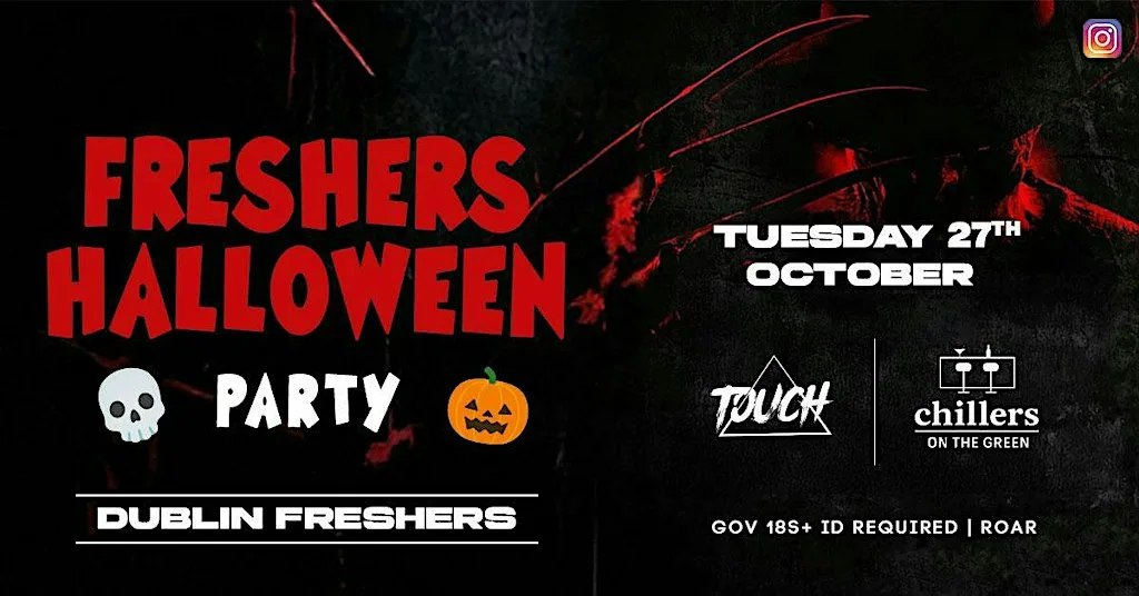 Freshers Halloween Party @ Chillers on the Green, Dublin at Chillers on the Green