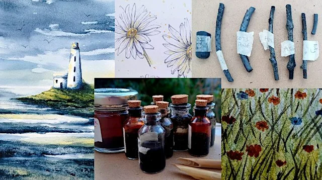 Plant-Based Art Workshop using art materials hand-made from plants. at Tea by the Lock