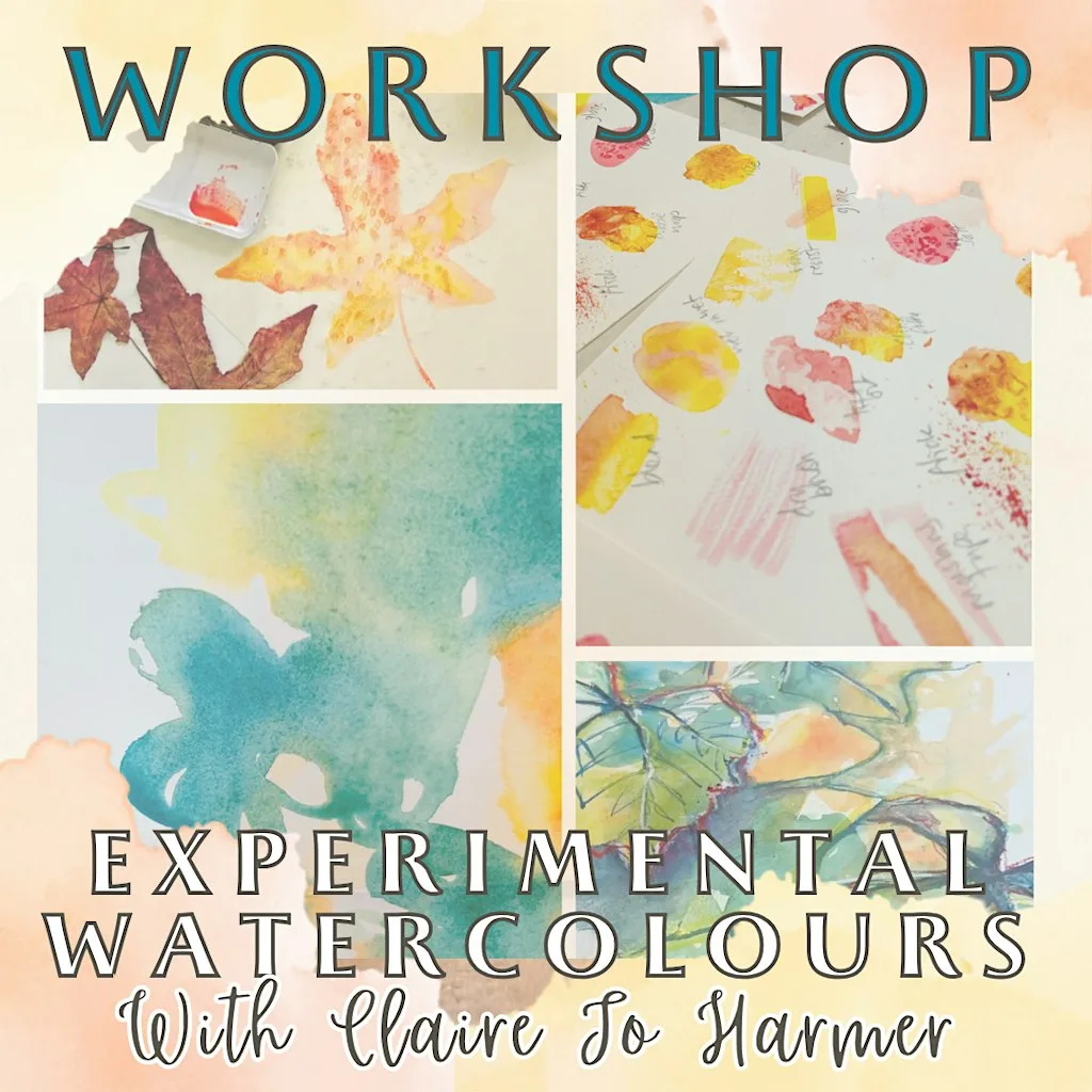 Workshop: Experimental Watercolours | Autumn Vibes | Claire Jo Harmer at Christow Community Hall