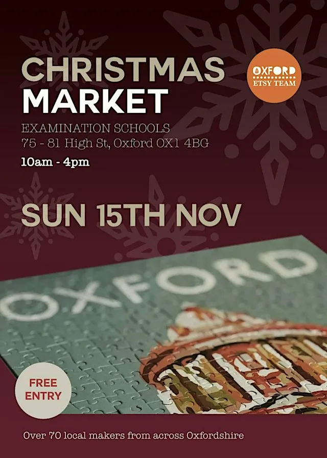 Oxford Etsy Christmas Market 2026