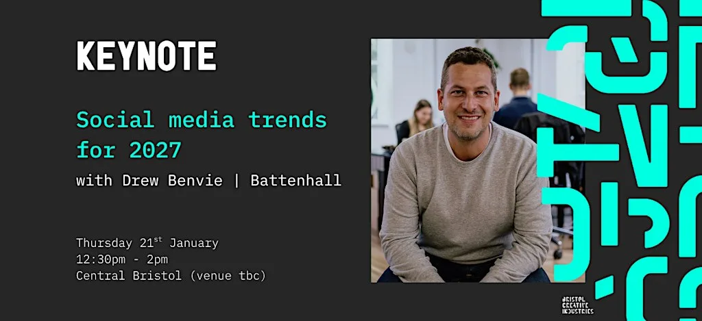 Social media trends for 2027: a keynote with Drew Benvie
