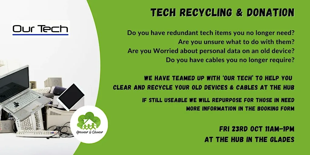 Tech Recycling & Donation at The Hub, The Glades, Bromley