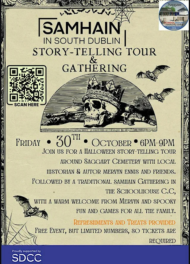 Samhain Story-Telling Tour & Gathering at Saggart Schoolhouse Community Centre