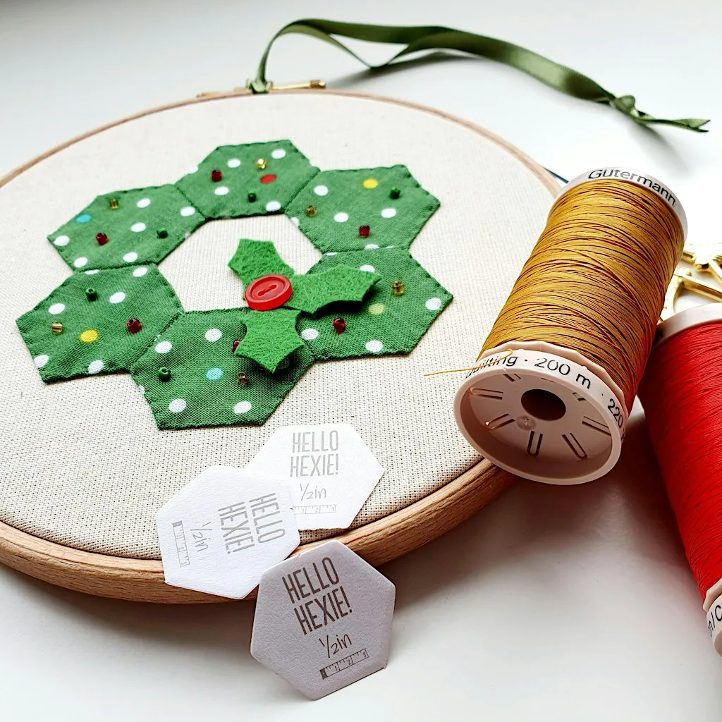 Festive Hexie Wreath Workshop