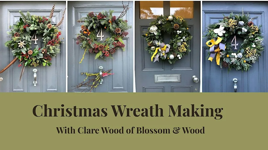 Christmas Wreath Making with Clare Wood at 19 St Benedicts St