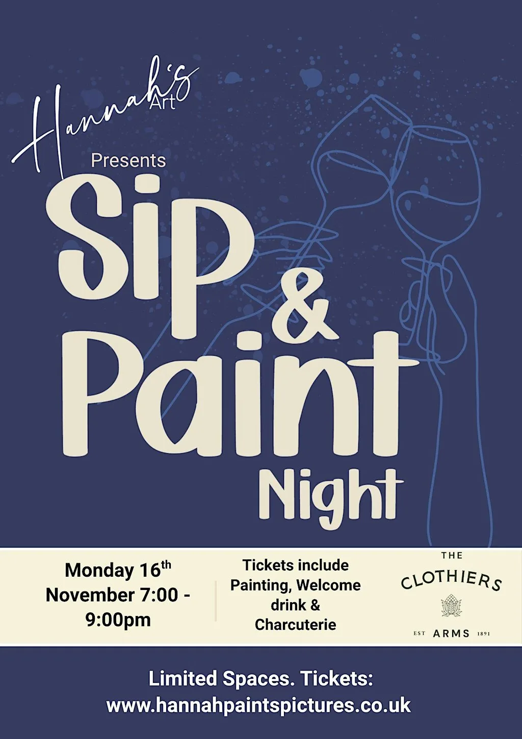 Sip&Paint @ The Clothiers Arms, Stroud at The Clothiers Arms