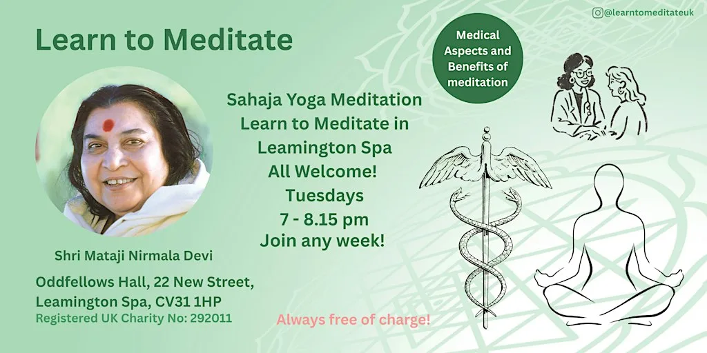 Learn to meditate - Free 10 Week Course- Leamington Spa- Medical aspects at The Oddfellows