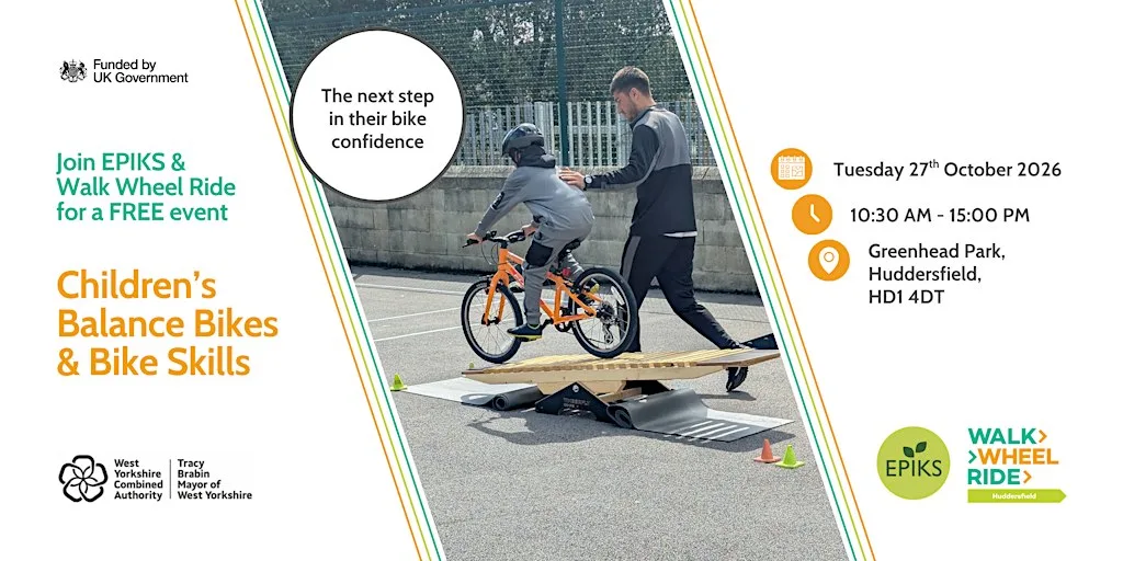 FREE Children's Bike Skills Greenhead Park Huddersfield at Greenhead Park