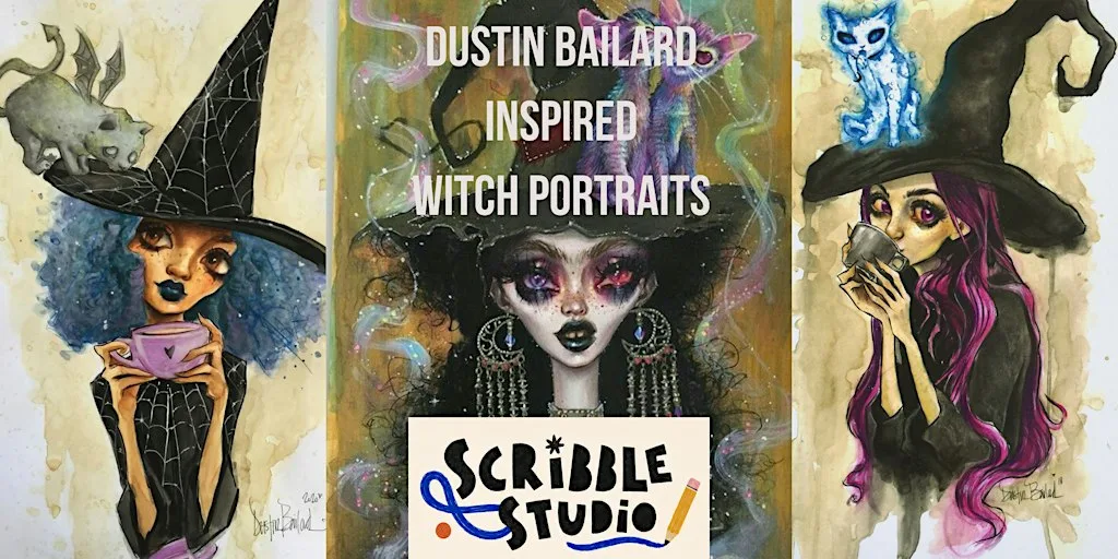 Half-Term Tween Art | Expressive Witchy Illustrations | Ages 8–12