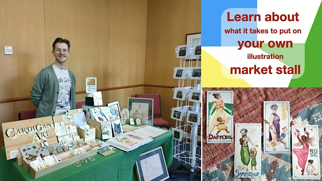 Learn about what it takes to put on your own illustration market stall