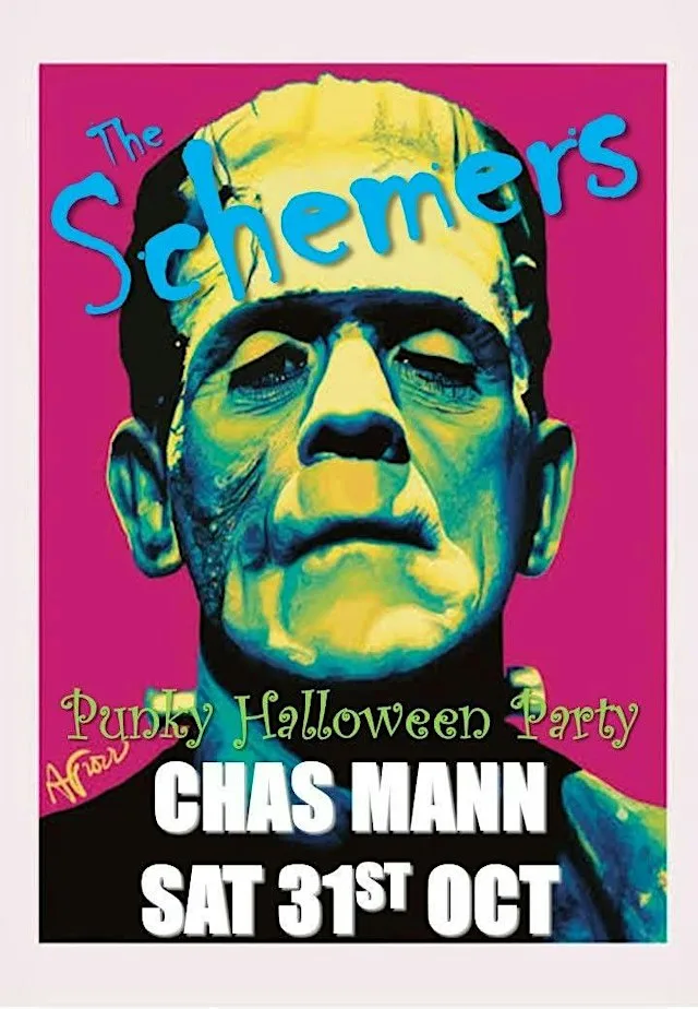 The Schemers - Halloween Punk & New Wave night at The Mann Cave (incl. Chas Mann Motorcycles, Scooterista, Upstairs@ & Downstairs@)