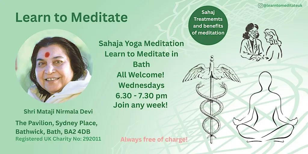 Learn to Meditate in Bath - Free 10 Week Course - Sahaj Treatments