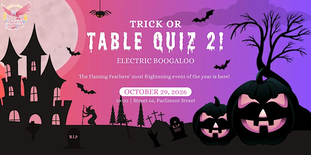 TRICK OR TABLE QUIZ 2 - ELECTRIC BOOGALOO