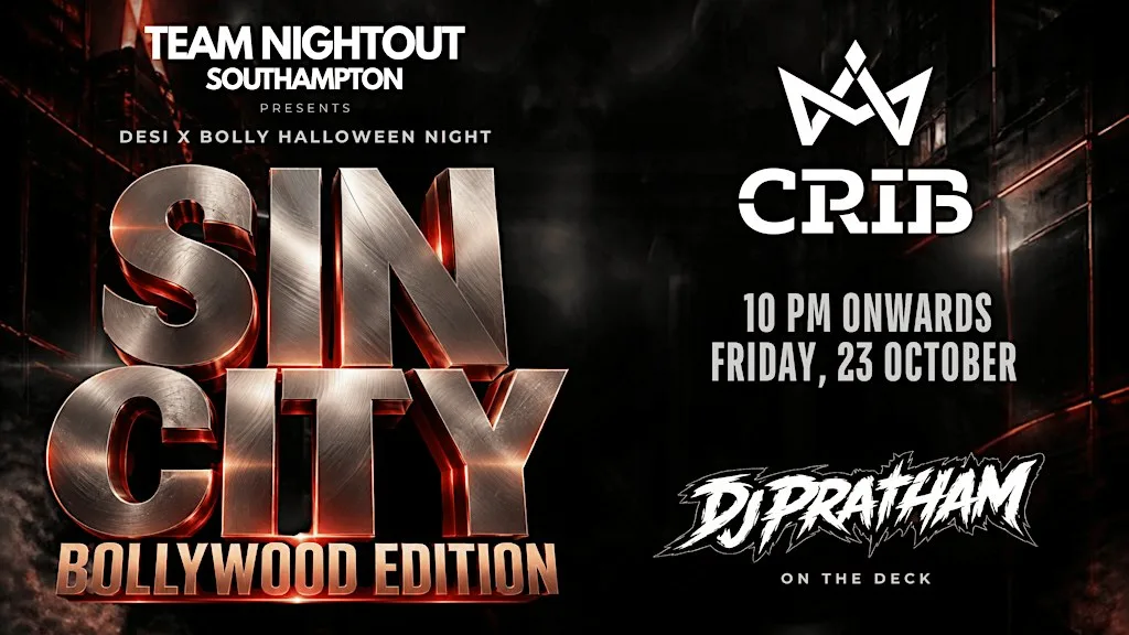 Bollywood x DESI HALLOWEEN Night | Bollywood Night Southampton at CRIB | COCKTAILS | SHUFFLEBOARD |