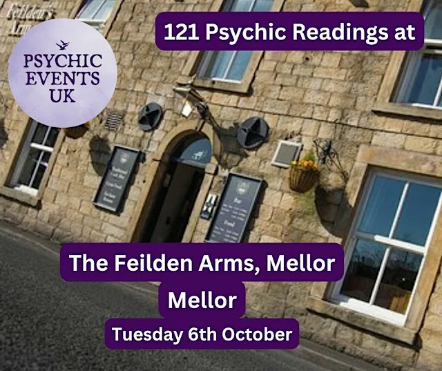 PSYCHIC READINGS NIGHT Tuesday 6th October, The Fielden Arms at Feildens Arms - Mellor Brook