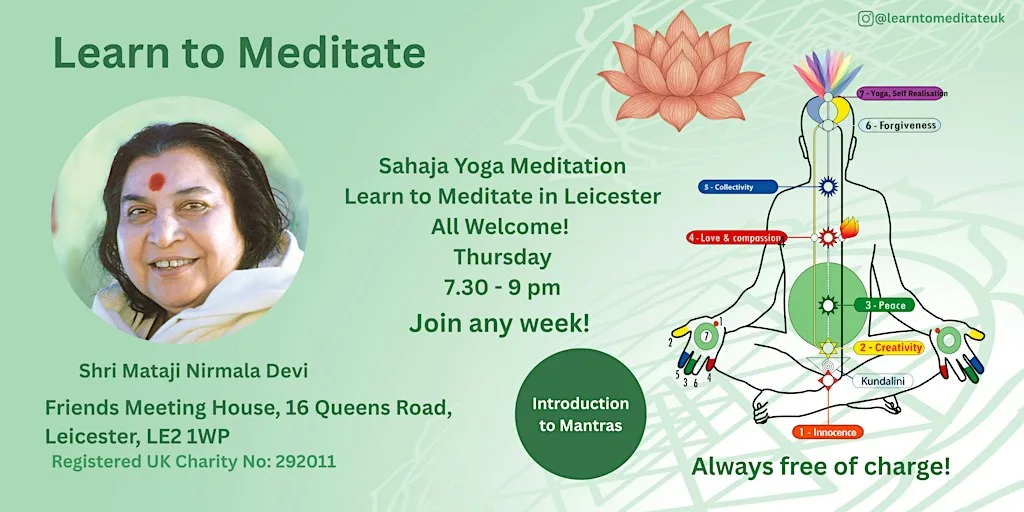 Learn to Meditate in Leicester - Free 10 Week Course - Intro to mantras