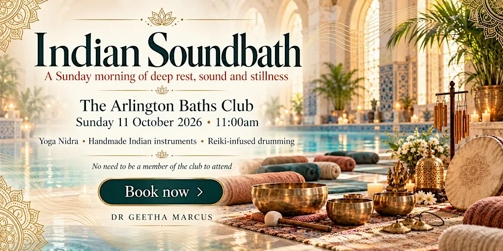 INDIAN SOUNDBATH with REIKI DRUMMING | 11th Oct 2026