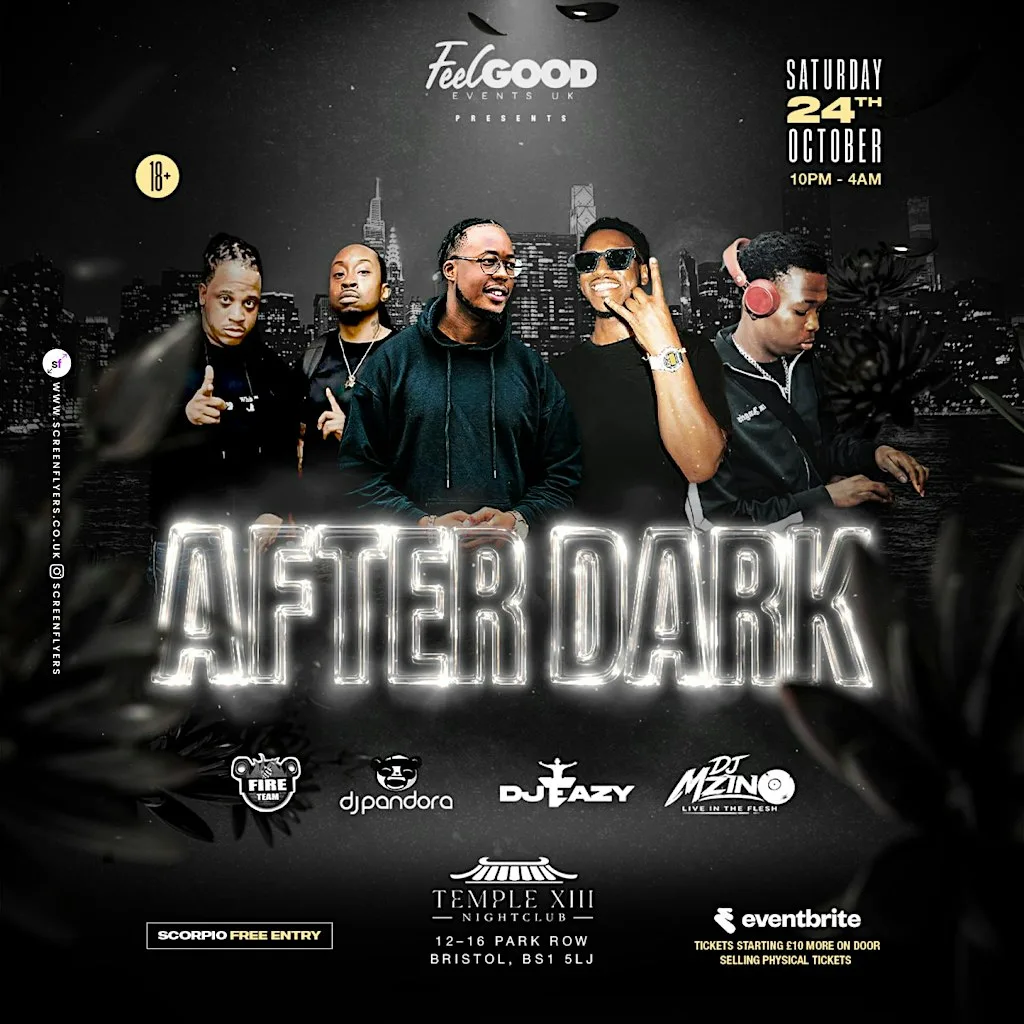 FeelGoodEvents UK - Presents After Dark at Temple XIII