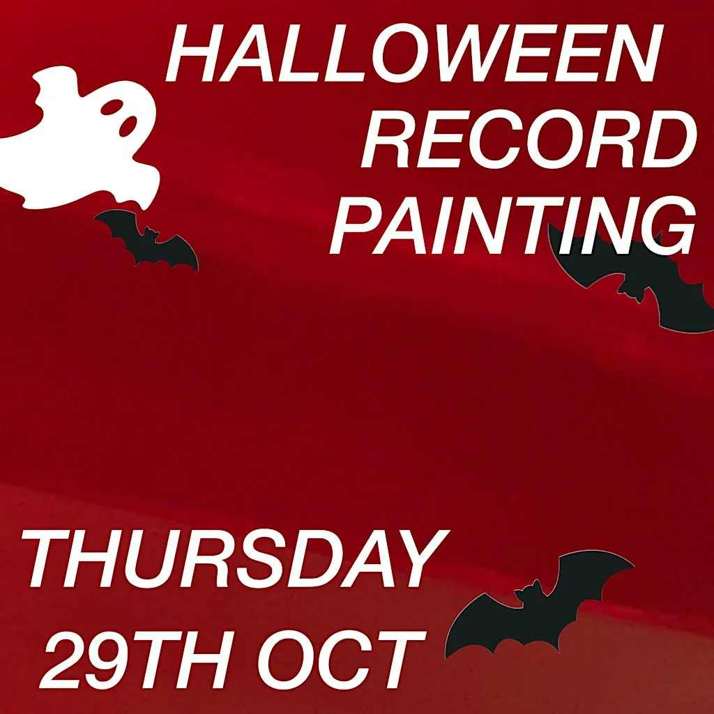 INK x ToBeFrank Halloween Record Painting at To Be Frank