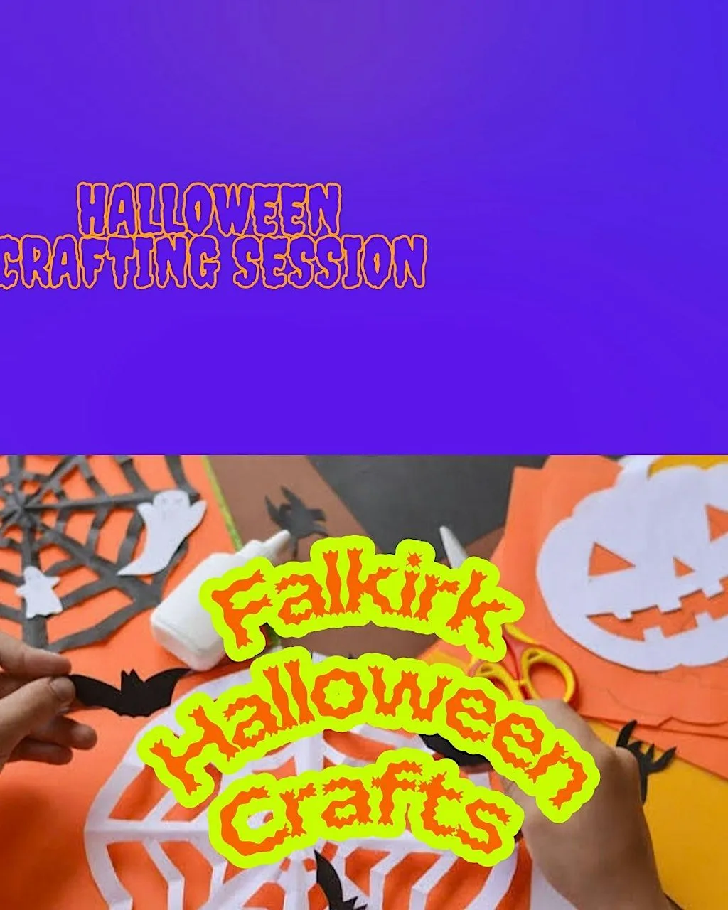 Halloween Crafting Session at Brands Outlet unit, Falkirk town cente