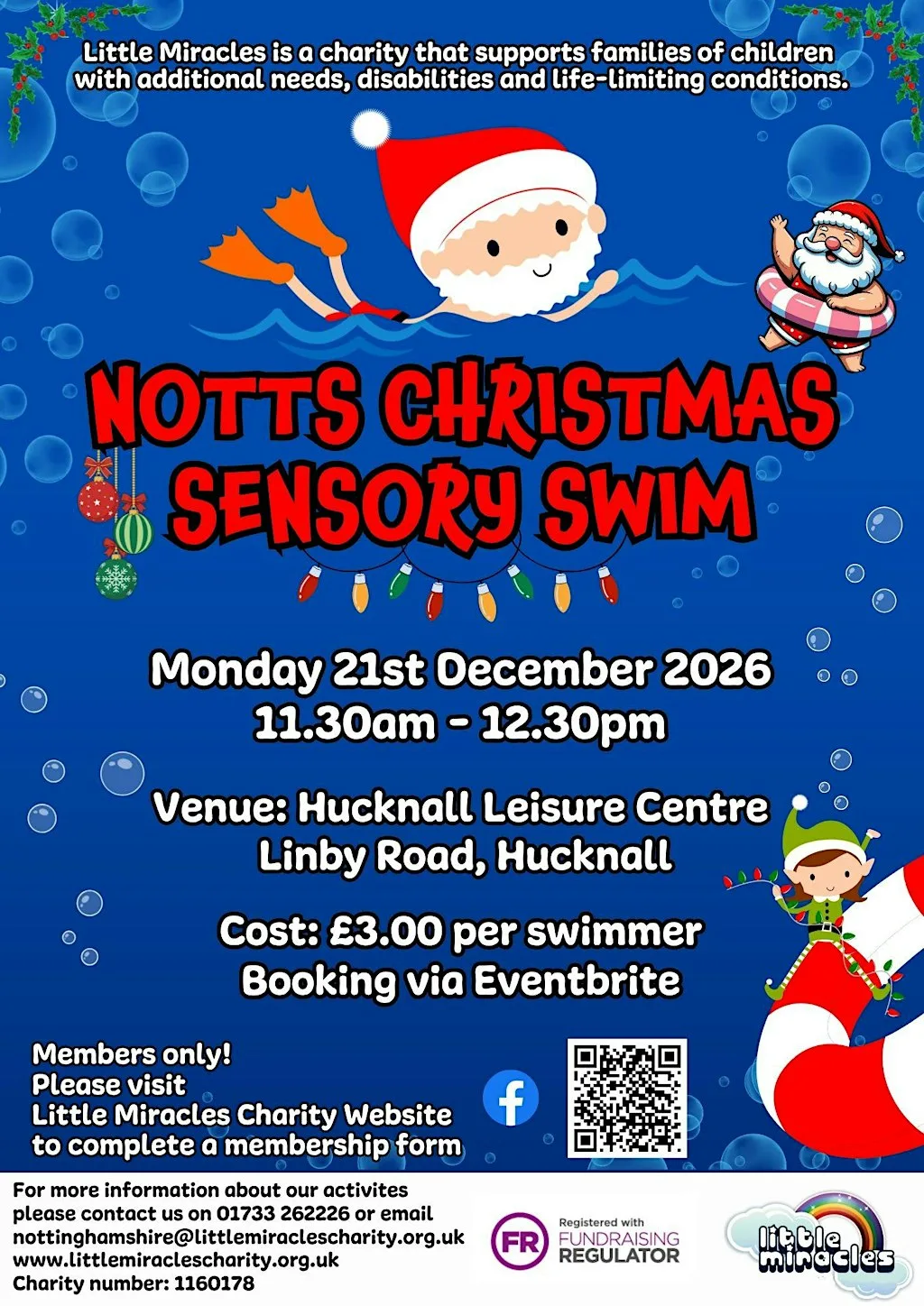 Notts Christmas Swim - Hucknall - 21st December at Hucknall Leisure Centre