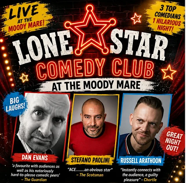 Lone Star Comedy Night 3 Great Comedians at The Moody Mare