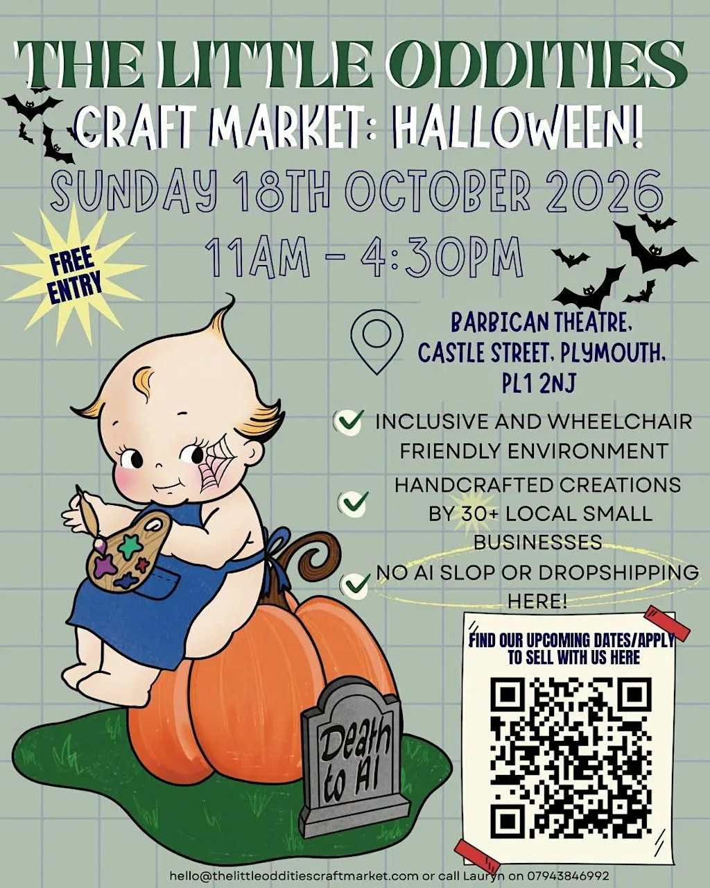 The Little Oddities Craft Market: Halloween! at Barbican Theatre