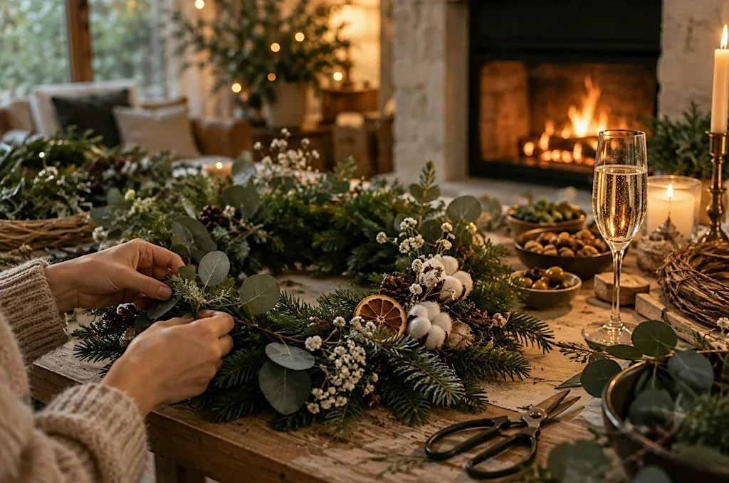 Wreath workshop with Designer & Artist @sirokova.design.and.art at 27 Burnfield Cottages