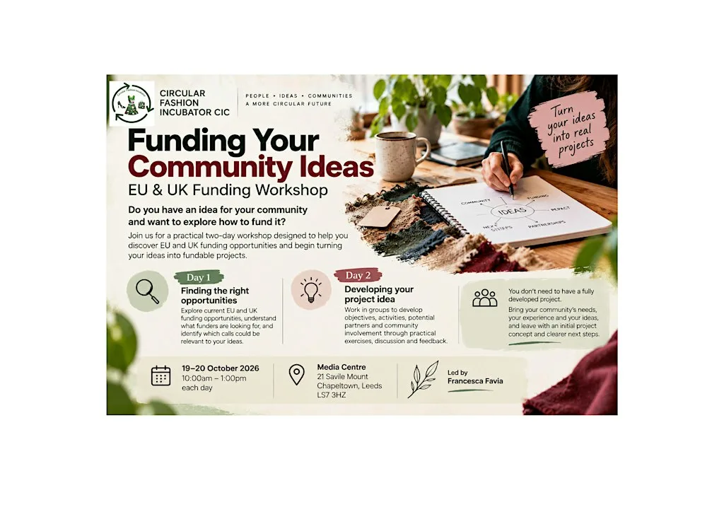 Funding Your Community Ideas: EU & UK Funding Workshop
