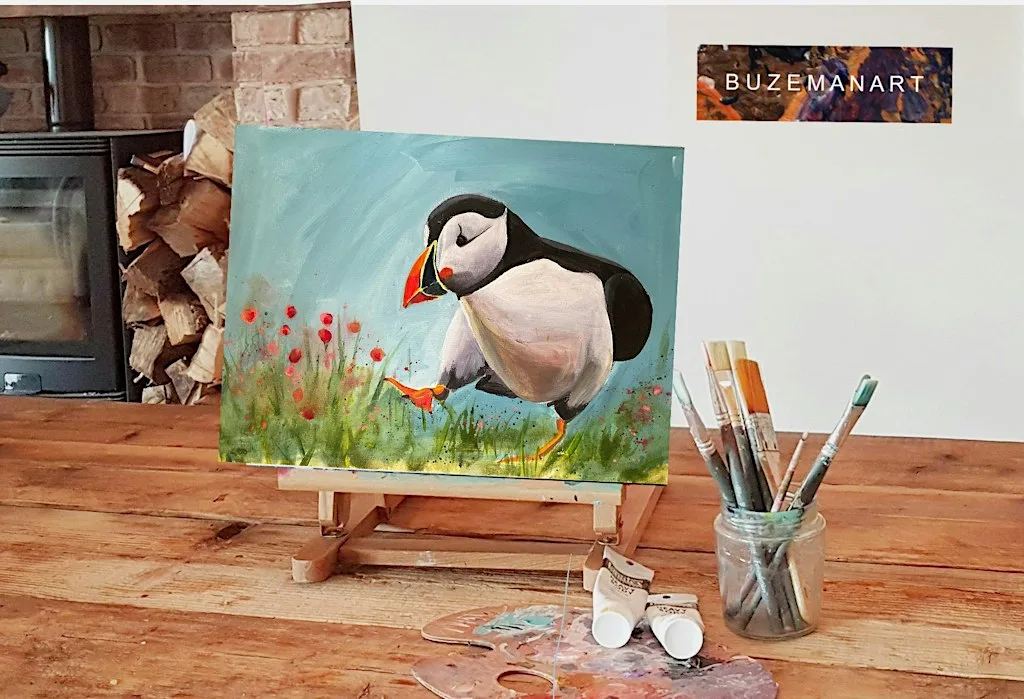 ‘Puffin Along’ Painting workshop @waters’ edge Visitors centre, Barton at Waters' Edge Country Park & Visitor Centre