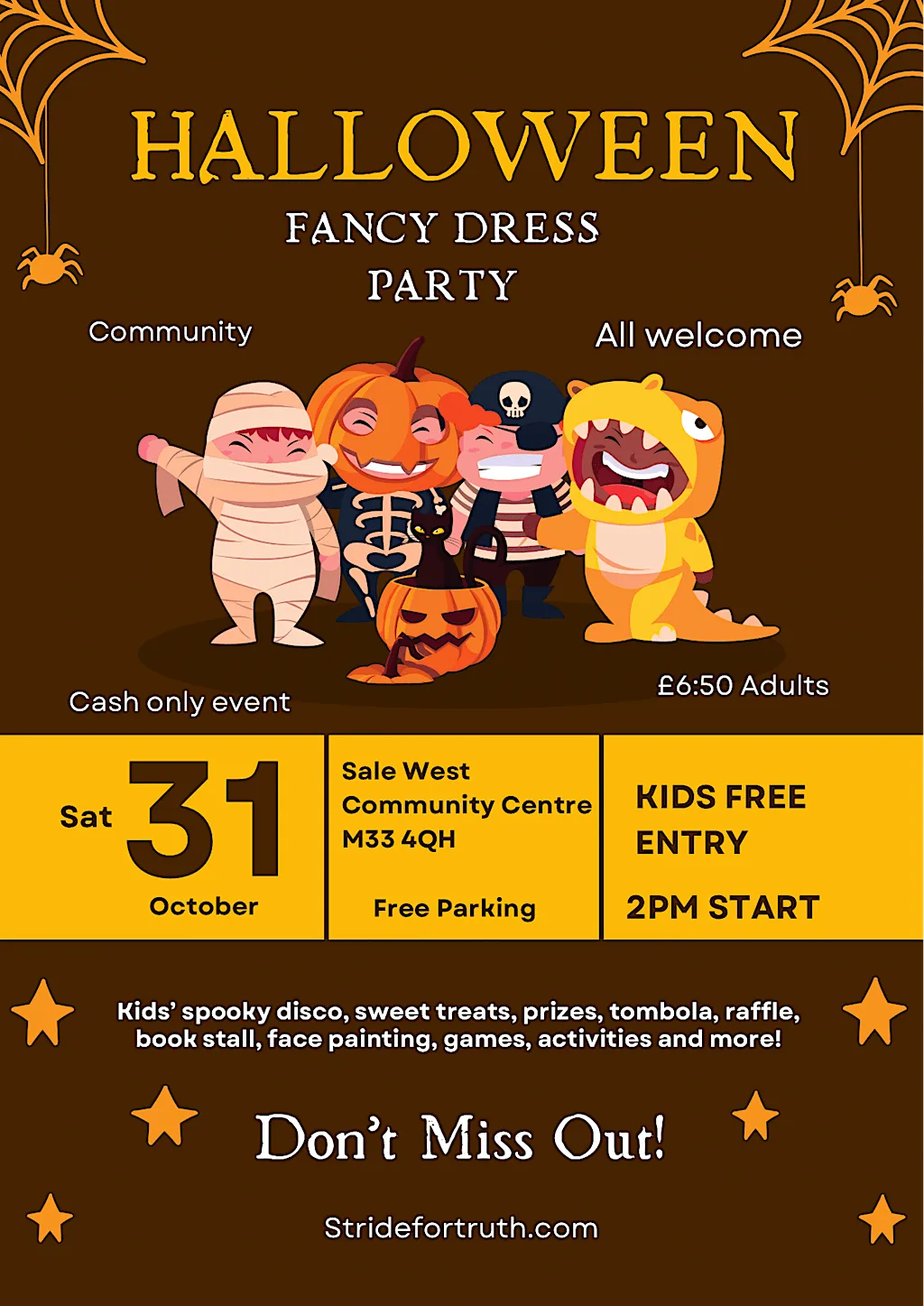 Halloween Kids Fancy Dress Party - Community Event - Family Fun! at Sale West Community Centre