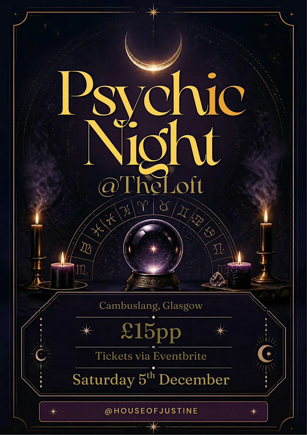 Psychic Night Intimate Night Only 20 spaces