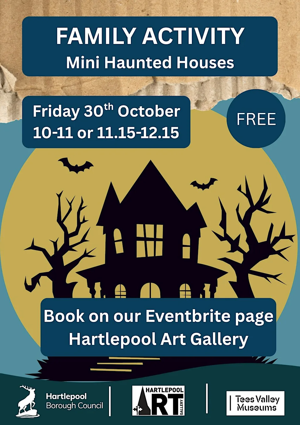 Family Activity - Mini Haunted Houses - 11.15am session