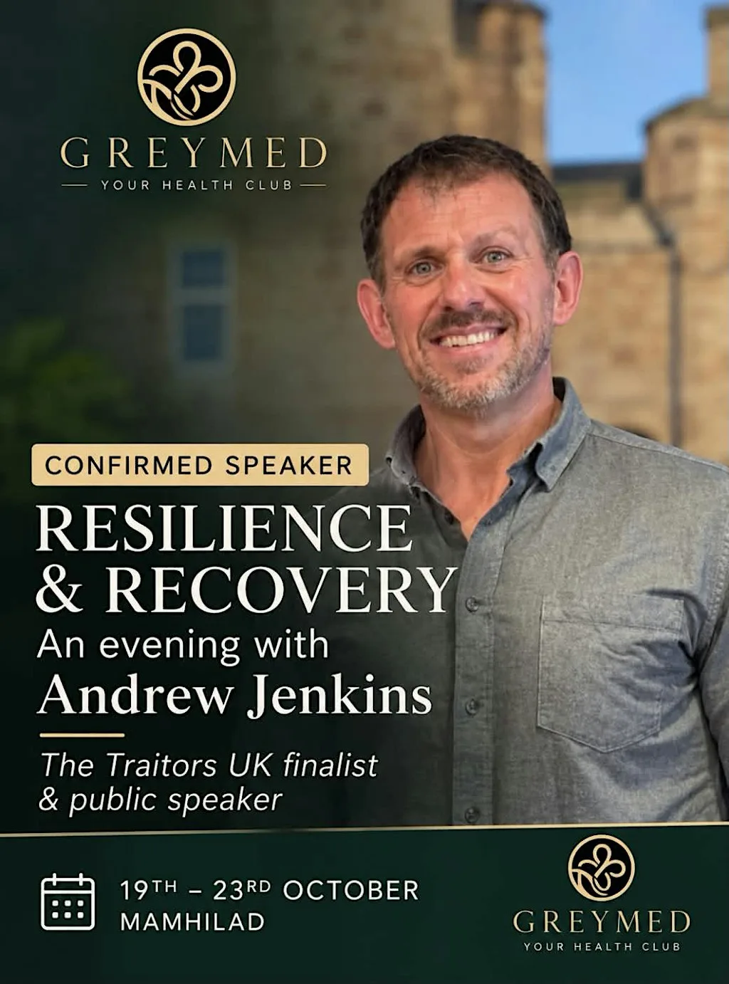 Resilience and Recovery - An evening with Andrew Jenkins