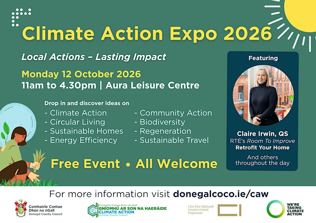 Climate Action EXPO 2026 - FREE Booking for Guest Speakers at Aura Leisure Letterkenny