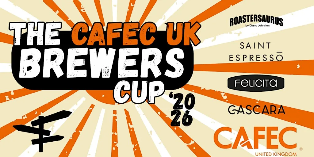 CAFEC UK Brewers Cup 2026 at Saint Espresso Cafe & Saint Coffee Roastery, Queen Elizabeth Olympic Park, East Bay Lane, London