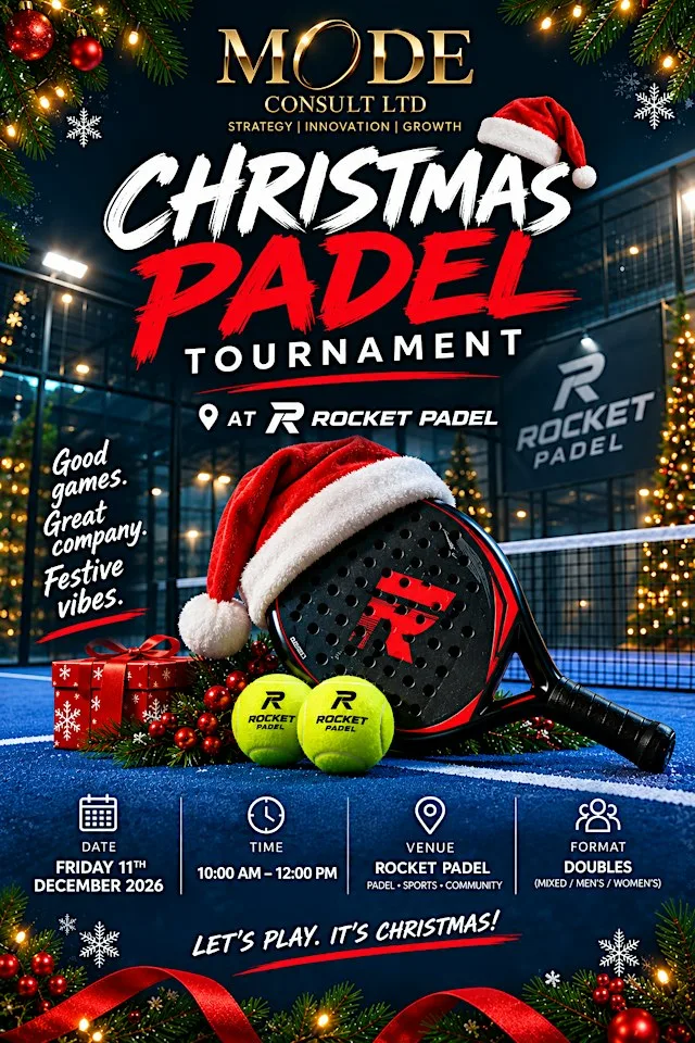 Mode Consult Ltd Christmas Padel Tournament at Rocket Padel Bristol