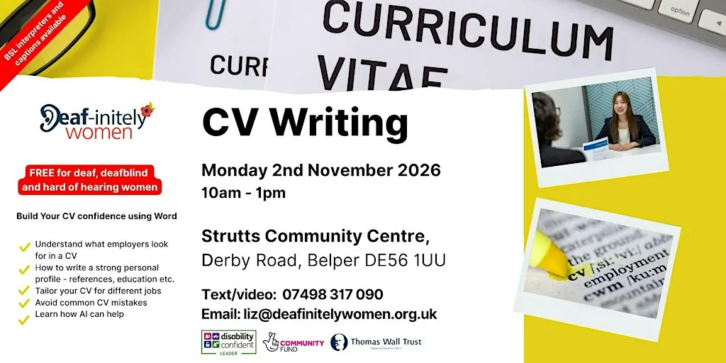 CV Writing at Strutts Community Centre